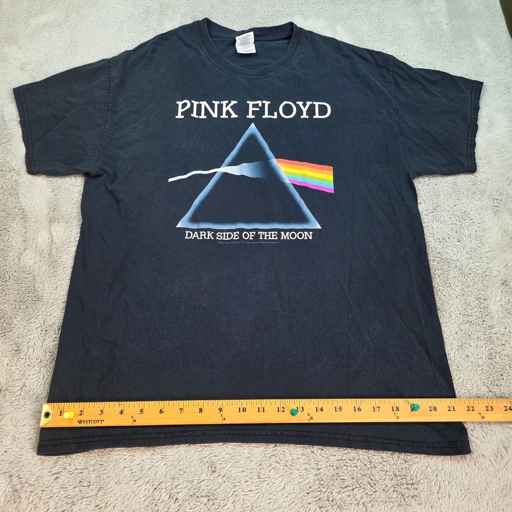 Pink Floyd T-Shirt Mens L Dark Side of the Moon 2012 Band Concert Tee Black